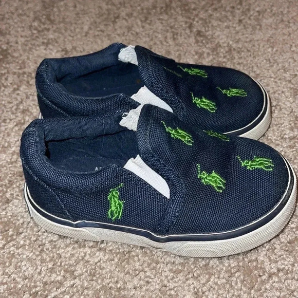 Polo Ralph Lauren slip on toddler sneakers - size 5 - Picture 1 of 6